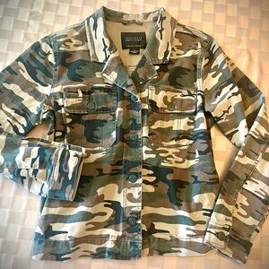 Sanctuary Camouflage Jacket - Green and Brown